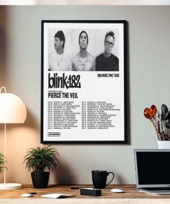 Blink 182 One More Time Tour 2024 List Home Decor Poster Canvas