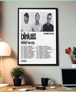 Blink 182 One More Time Tour 2024 List Home Decor Poster Canvas