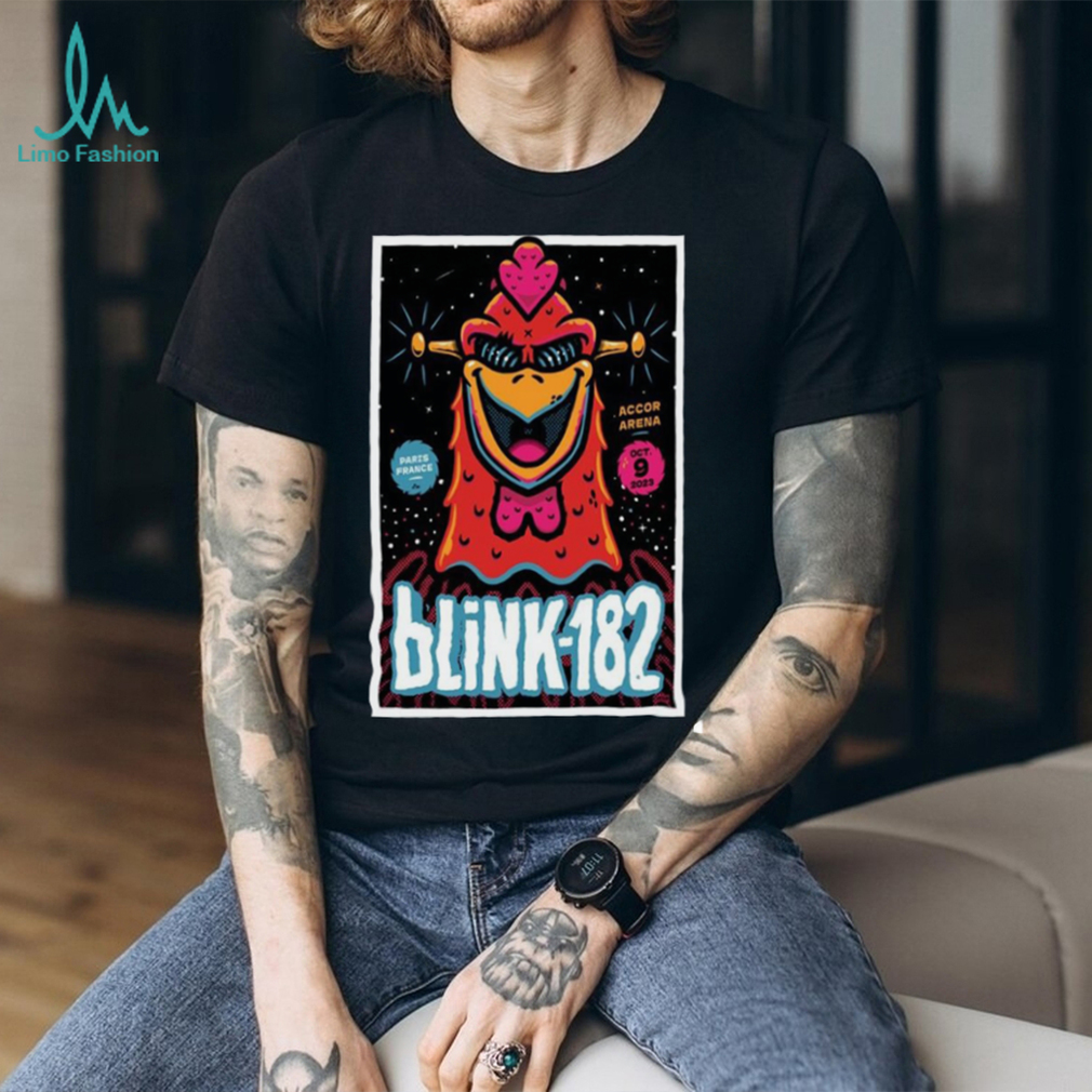 Blink‐182 Concert Tour Accor Arena, Paris October 9, 2023 Poster Shirt Blink‐182 Concert Tour Accor Arena, Paris October 9, 2023 Poster Shirt