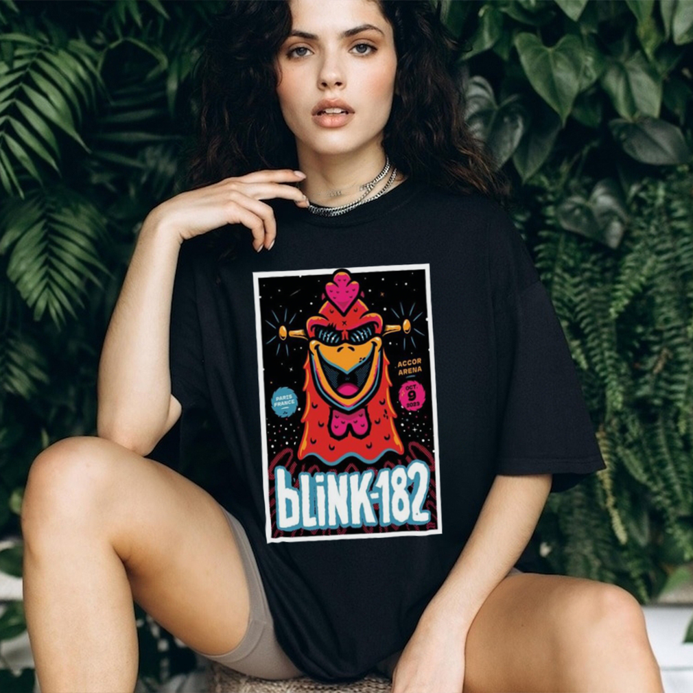 Blink‐182 Concert Tour Accor Arena, Paris October 9, 2023 Poster Shirt Blink‐182 Concert Tour Accor Arena, Paris October 9, 2023 Poster Shirt