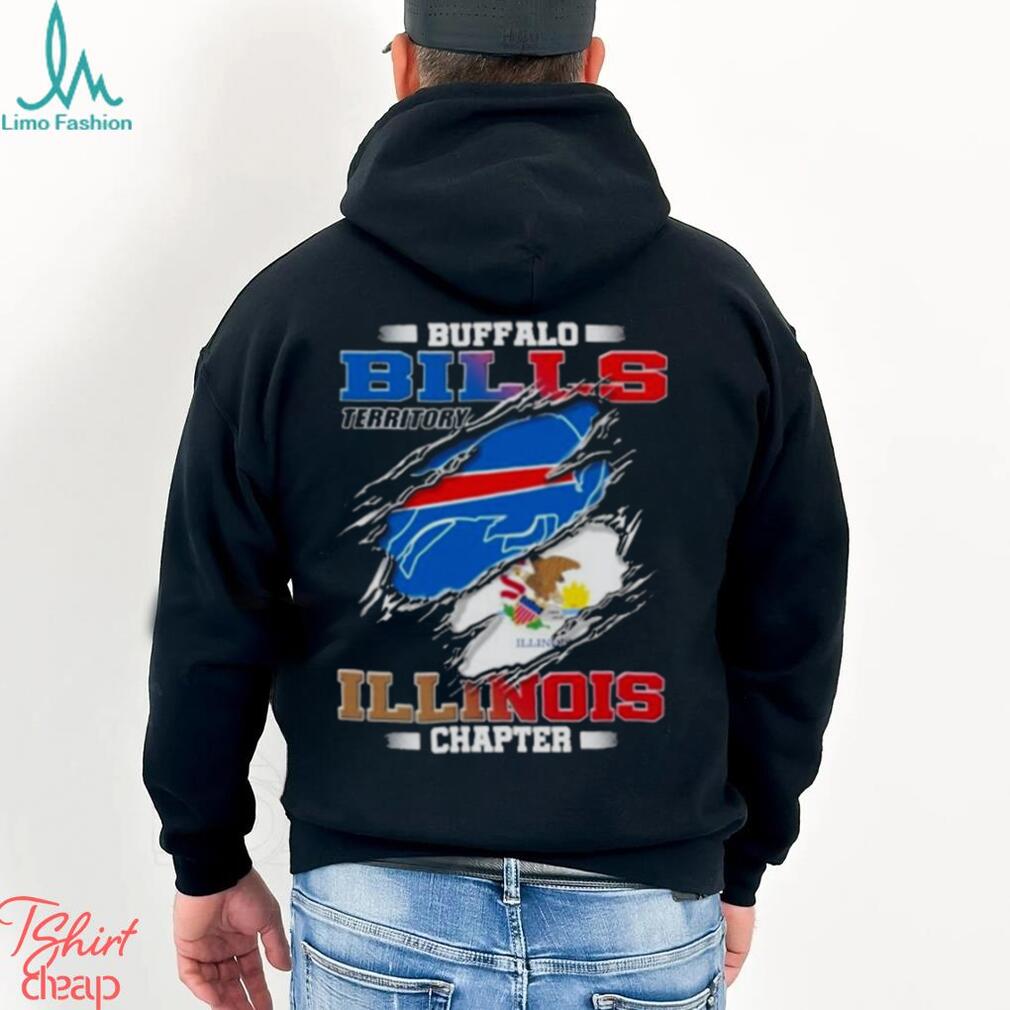 Blood Inside Buffalo Bills Territory Illinois Chapter T Shirt Blood Inside Buffalo Bills Territory Illinois Chapter T Shirt