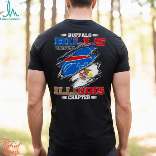 Blood Inside Buffalo Bills Territory Illinois Chapter T Shirt