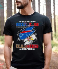 Blood Inside Buffalo Bills Territory Illinois Chapter T Shirt