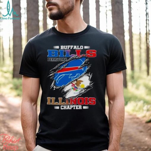 Blood Inside Buffalo Bills Territory Illinois Chapter T Shirt