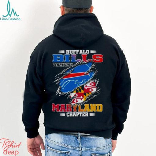 Blood Inside Buffalo Bills Territory Maryland Chapter T Shirt
