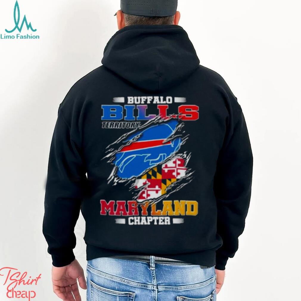 Blood Inside Buffalo Bills Territory Maryland Chapter T Shirt Blood Inside Buffalo Bills Territory Maryland Chapter T Shirt