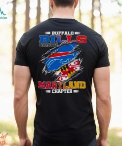 Blood Inside Buffalo Bills Territory Maryland Chapter T Shirt