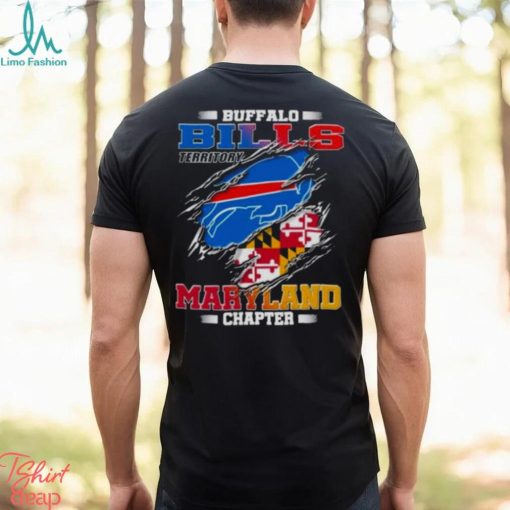 Blood Inside Buffalo Bills Territory Maryland Chapter T Shirt