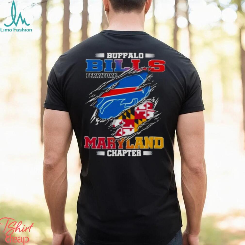 Blood Inside Buffalo Bills Territory Maryland Chapter T Shirt Blood Inside Buffalo Bills Territory Maryland Chapter T Shirt