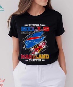 Blood Inside Buffalo Bills Territory Maryland Chapter T Shirt
