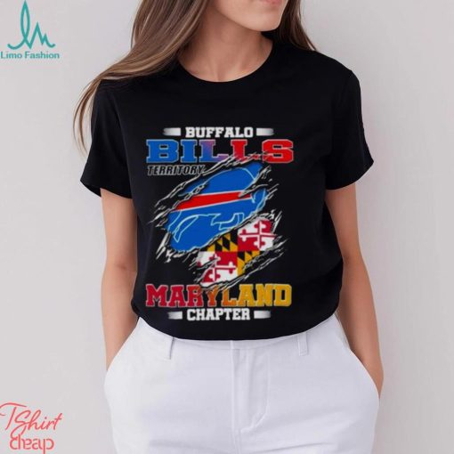 Blood Inside Buffalo Bills Territory Maryland Chapter T Shirt
