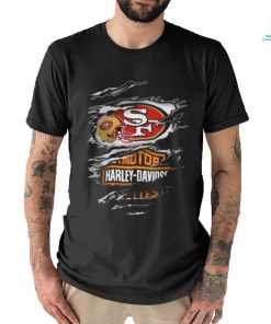 Blood Inside Me San Francisco 49ers X Motor Harley Davidson t shirt, hoodie, sweater, long sleeve and tank top Blood Inside Me San Francisco 49ers X Motor Harley Davidson t shirt