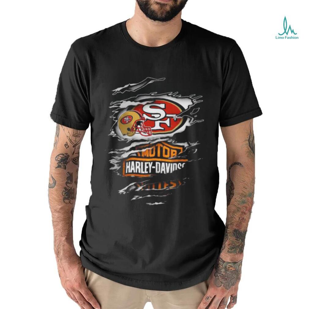 San Francisco 49ers T-Shirt Logo With Hand Open Classic - Ingenious Gifts  Your Whole Family