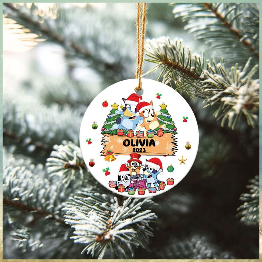 Bluey Bingo Christmas Ceramic Christmas Ornament Bluey Bingo Christmas Ceramic Christmas Ornament