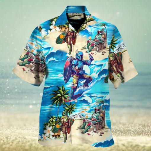 Boba Fett Star Wars Surfing – Hawaiian Shirt For Men, Women, Kids