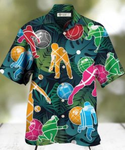 Bocce Ball Tropical Colorful Ball Games Hawaiian Shirt