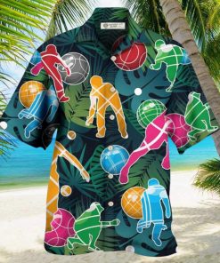 Bocce Ball Tropical Colorful Ball Games Hawaiian Shirt