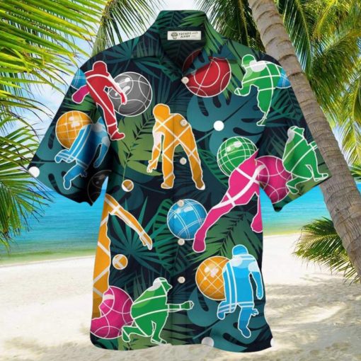 Bocce Ball Tropical Colorful Ball Games Hawaiian Shirt