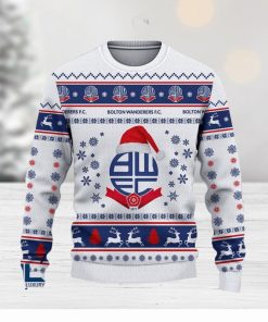 Bolton Wanderers Floral Efl Logo Team Ugly Christmas Sweater For Fans Gift Unisex Sweatshirt