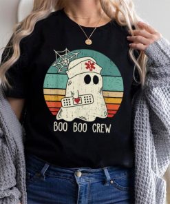 Boo Boo Crew Nurse Funny Ghost Women Halloween Costume Nurse T Shirt