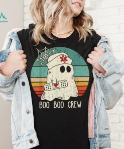 Boo Boo Crew Nurse Funny Ghost Women Halloween Costume Nurse T Shirt