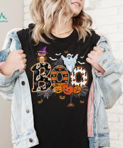 Boo Creepy Owl Pumpkin Ghost Funny Halloween Costume T Shirt