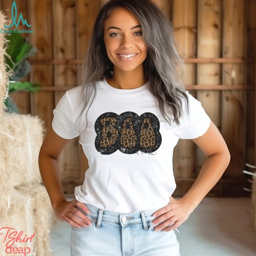 Boo Leopard Faux Sequin Shirt
