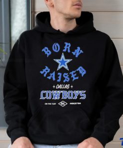 Born x raised Cowboys sign painter rocker shirt