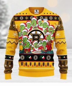 Boston Bruins 12 Grinch Xmas Day Christmas Ugly Sweater Christmas Gift For Fans Party Hoiliday Gift