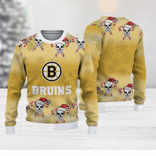 Boston Bruins Christmas Skull Hot Trending Ugly Sweater For Fans