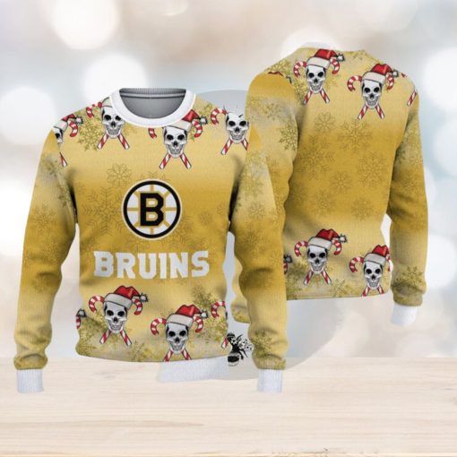 Boston Bruins Christmas Skull Hot Trending Ugly Sweater For Fans