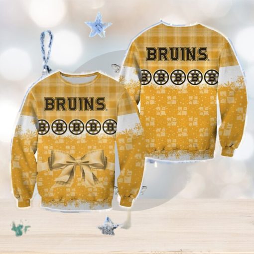 Boston Bruins Christmas Snowman Celebrate Sweater Best For Men And Women Gift