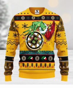 Boston Bruins Grinch Xmas Ugly Christmas Sweater Best Christmas Gift Ideas