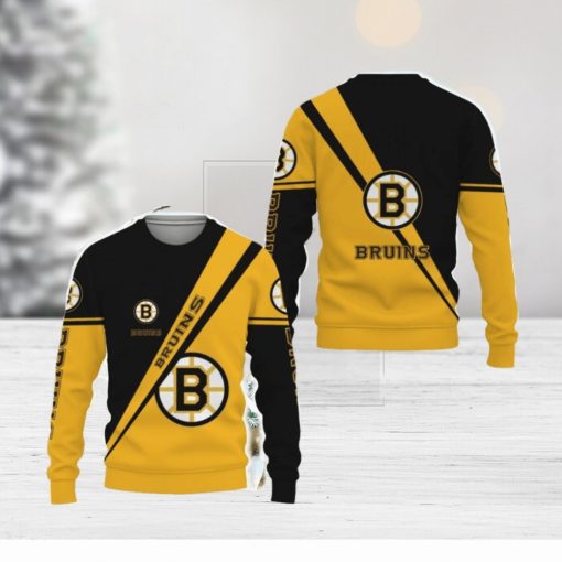 Boston Bruins Style Ugly Christmas AOP Sweater For Fans