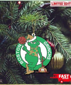 Boston Celtics x Grinch Chirtmas 2023 Gift For Fans NBA Tree Decorations Ornament