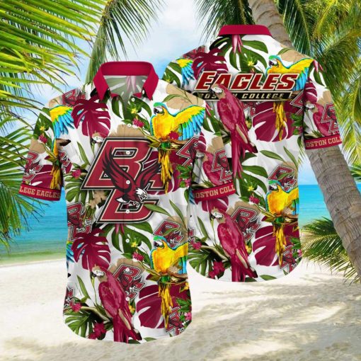 Boston College Eagles NCAA Hawaiian Shirt Sun Showerstime Aloha Shirt