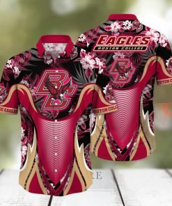 Boston College Eagles NCAA Hawaiian Shirt Sunsets Aloha Shirt