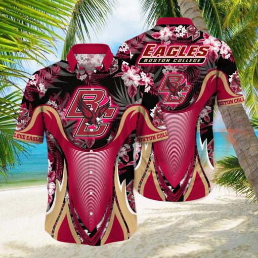 Boston College Eagles NCAA Hawaiian Shirt Sunsets Aloha Shirt