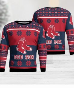 Boston Red Sox Winter Ugly Christmas Sweater Gift Holidays