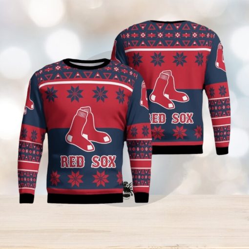 Boston Red Sox Winter Ugly Christmas Sweater Gift Holidays