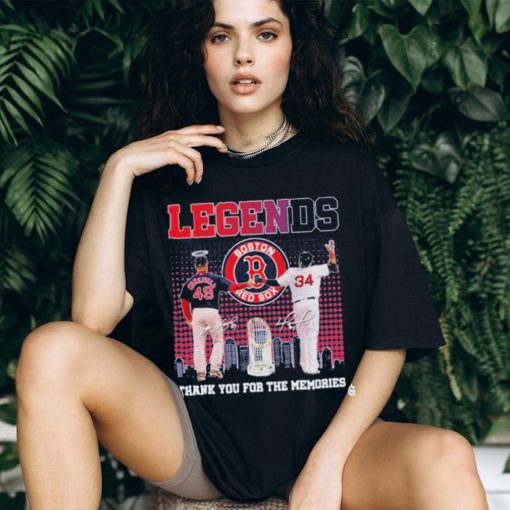 Boston red sox legends thank you for the memories shirt