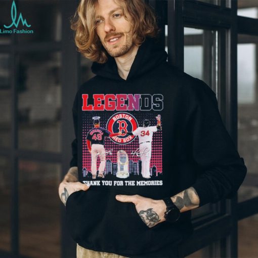 Boston red sox legends thank you for the memories shirt