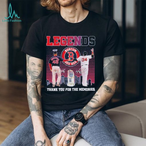 Boston red sox legends thank you for the memories shirt