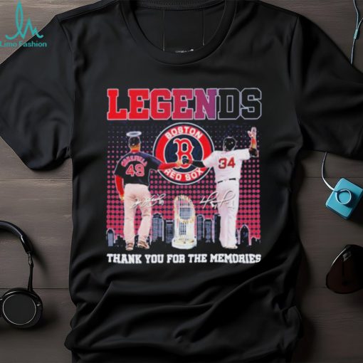 Boston red sox legends thank you for the memories shirt