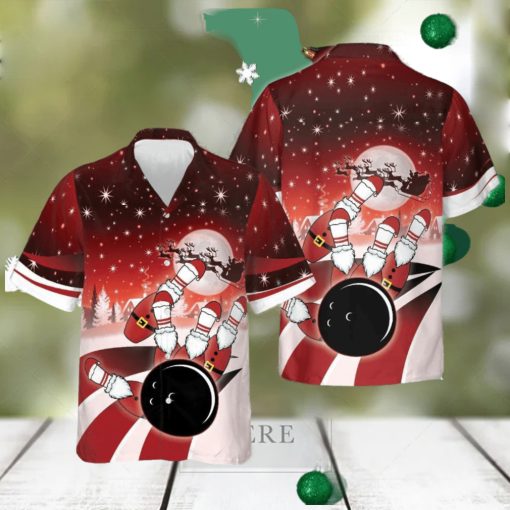 Bowling Christmas Hawaiian Shirt Xmas Related Bowling Christmas Gifts For Bowlers