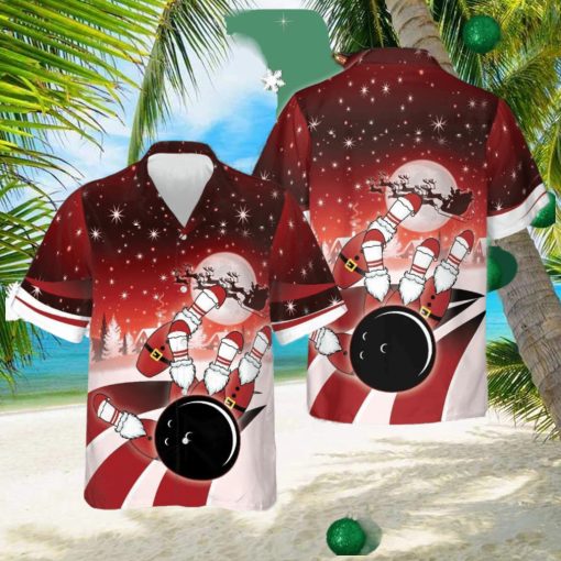 Bowling Christmas Hawaiian Shirt Xmas Related Bowling Christmas Gifts For Bowlers