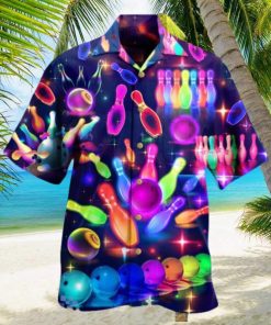 Bowling Rainbow Neon Style Limited Edition Hawaiian Shirt Best Gift