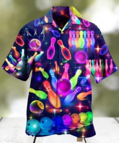 Bowling Rainbow Neon Style Limited Edition Hawaiian Shirt Best Gift