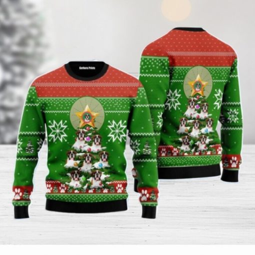 Boxer Pine Christmas Unisex Ugly Sweater