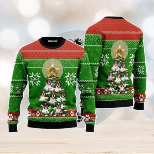 Boxer Pine Christmas Unisex Ugly Sweater